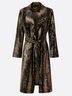 Shinestar Snake Print Black Brown Tan Denim Jacket Size XL - photo 13