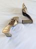 Nine West Floral Gold Sandals Size 8 - photo 4