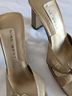Nine West Floral Gold Sandals Size 8 - photo 7