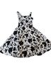 Up Front Floral Black White Cocktail Dress Size 3 - photo 1
