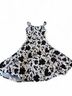 Up Front Floral Black White Cocktail Dress Size 3 - photo 3