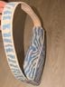 STAUD Zebra Print Blue White Shoulder Bag One size - photo 3