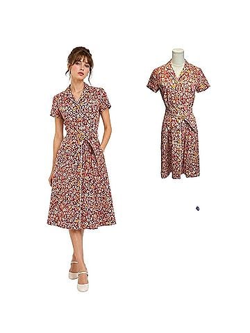Ralph Lauren Collection Vintage Union Made USA 100% Linen Button Front Casual Dress (view 1)