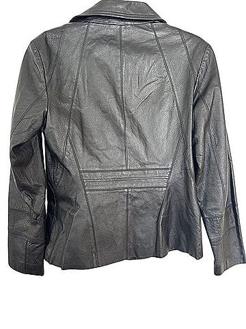East 5th Black Leather Tailored Blazer Jacket Blazer (view 2)