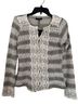 Ryu Gray &amp; White Striped Crochet-Trim Cardigan Cardigan - photo 1