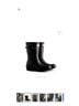 Hunter 100% Rubber Black Rain Boots Size 8 - photo 4