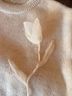 Anthropologie Floral White Pullover Sweater Size M - photo 4