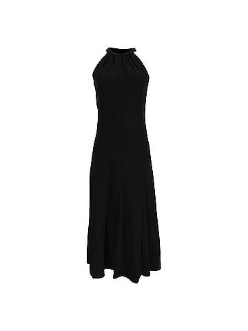 Dries Van Noten Dries Van Noten Halter Dress in Black Polyester (view 1)