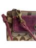 Coach Print Brown Purple Pink Leather Wristlet One size - photo 9