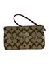 Coach Print Brown Purple Pink Leather Wristlet One size - photo 2