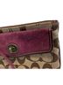 Coach Print Brown Purple Pink Leather Wristlet One size - photo 6
