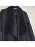 The Kooples 100% Polyester 100% Modacrylic Solid Black Coat Size XS - photo 3