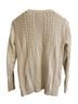 L.L.Bean 100% Cotton Ivory Pullover Sweater Size L - photo 2