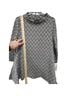 Calessa Print Black Blouse Size L - photo 6