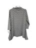 Calessa Print Black Blouse Size L - photo 2