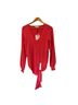 Milly Tie Front V-Neck Top Casual Sweaters - photo 2