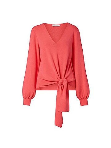 Milly Tie Front V-Neck Top Casual Sweaters (view 1)