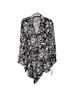 Calessa 100% Polyester Floral Black White Blouse Size XL - photo 1