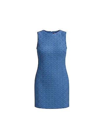 Alice + Olivia Coley Tweed Shift Cocktail Dress (view 1)