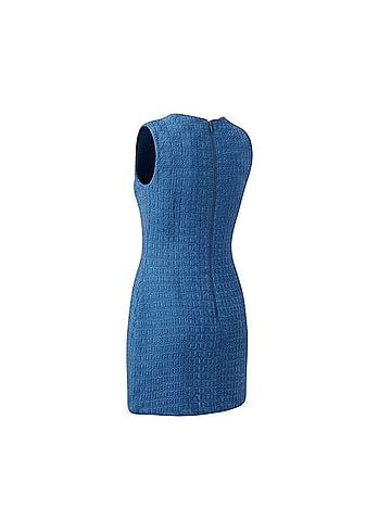 Alice + Olivia Coley Tweed Shift Cocktail Dress (view 2)