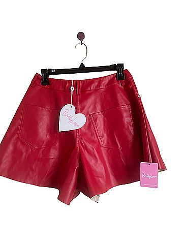 Buddy Love Faux Leather Shorts (view 2)