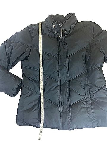 Gap Black Full Zip Wiinter Puffer, No Hood Jacket (view 2)