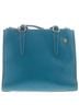 Coach 100% Leather Blue Teal Gold Leather Tote One size - photo 5