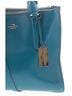 Coach 100% Leather Blue Teal Gold Leather Tote One size - photo 10