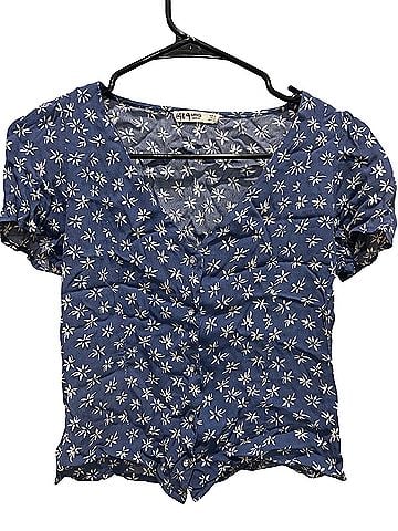 MNG Short Sleeve Blouse (view 1)