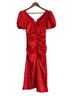 Ganni Solid Red Cocktail Dress Size 6 - photo 1