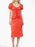Ganni Solid Red Cocktail Dress Size 6 - photo 7