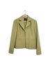 AKRIS 100% Cashmere 100% Viscose Tweed Green Blazer Size 10 - photo 2