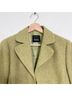 AKRIS 100% Cashmere 100% Viscose Tweed Green Blazer Size 10 - photo 3