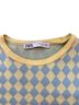 Zara Checkered-gingham Yellow Blue Long Sleeve Top Size S - photo 2