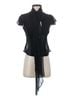 Danielle Guizio 100% Polyester Black Danielle Guizio Short Sleeve Blouse Size S - photo 1