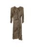 Veronica Beard 100% Silk 100% Polyester Paisley Brown Red Black Ivory Casual Dress Size 0 - photo 1