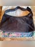 Johnny Was 100% Suede Solid Blue Gray Shoulder Bag One size - photo 11