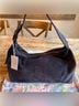 Johnny Was 100% Suede Solid Blue Gray Shoulder Bag One size - photo 4
