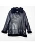 The Arrivals 100% Lambskin 100% Lambswool 100% Cotton Solid Black Jacket Size M - photo 4