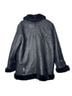 The Arrivals 100% Lambskin 100% Lambswool 100% Cotton Solid Black Jacket Size M - photo 2
