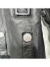 The Arrivals 100% Lambskin 100% Lambswool 100% Cotton Solid Black Jacket Size M - photo 11