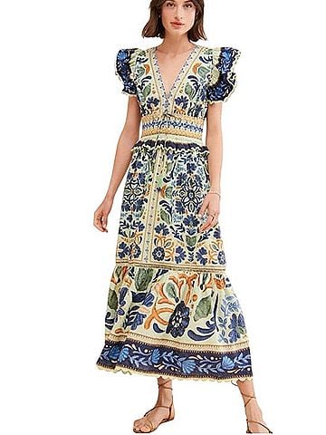 FARM Rio Ocean Tapestry Casual Dress (view 1)