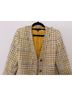 Ann Taylor 85% Polyester 15% Acrylic 100% Polyester Checkered-gingham Yellow Blue White Blazer Size 4 - photo 4