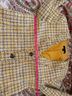 Ann Taylor 85% Polyester 15% Acrylic 100% Polyester Checkered-gingham Yellow Blue White Blazer Size 4 - photo 10