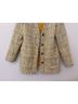 Ann Taylor 85% Polyester 15% Acrylic 100% Polyester Checkered-gingham Yellow Blue White Blazer Size 4 - photo 5