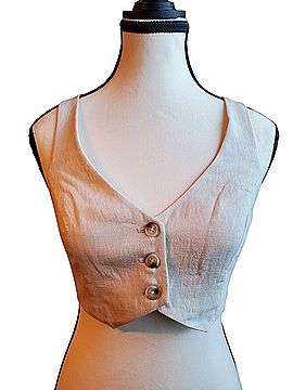 Amanda Uprichard Sleeveless Button-Down Shirt (view 2)