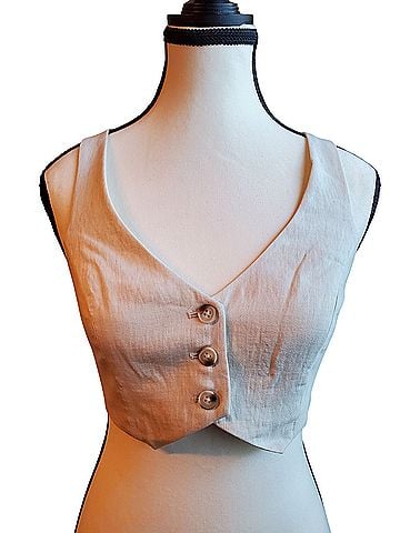 Amanda Uprichard Sleeveless Button-Down Shirt (view 2)