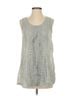 Johnny Was 100% Cupramonium Gray Sleeveless Top Size XS - photo 1