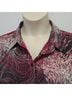 Equipment 100% Polyester Print Black Pink Long Sleeve Blouse Size XL - photo 4