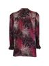 Equipment 100% Polyester Print Black Pink Long Sleeve Blouse Size XL - photo 2